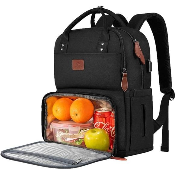 Lunch Backpack for Women, Insulated Cooler Backpacks, 15.6 inch  Water Resistant